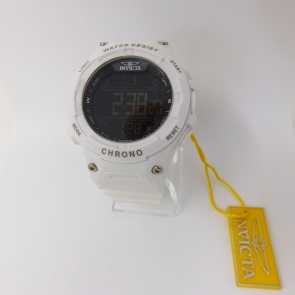 Invicta Men's Watch Racing Alarm Chronograph GMT Quartz Digital Black Dial 47524 - Picture 3 of 16